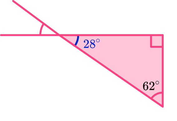 Right Angle Triangle example 2 step 1