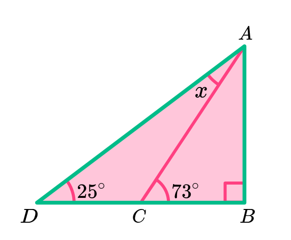 Right Angle Triangle example 3 step 3