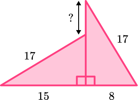 Right Angle Triangle example 5 step 2