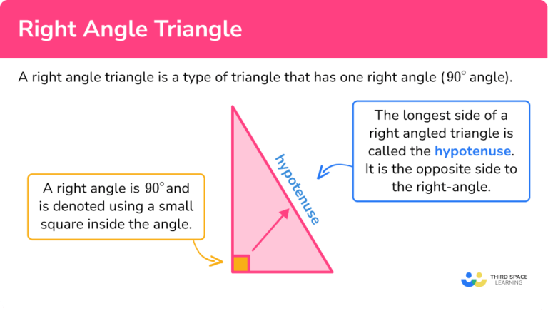 Right Angle Triangle - GCSE Maths Steps, Examples & Worksheet