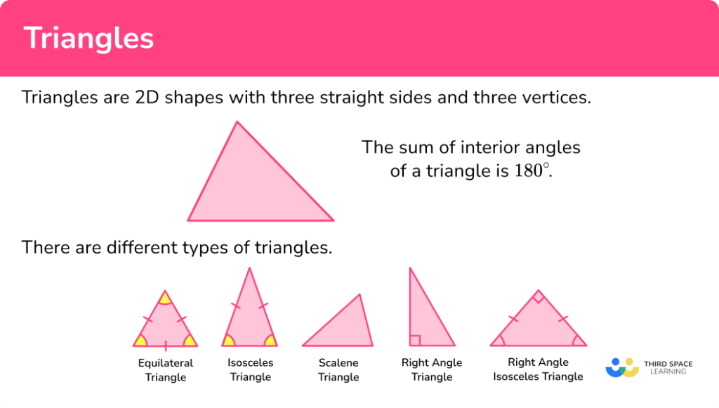 Triangles - GCSE Maths - Steps, Examples & Worksheet