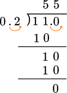 Dividing Decimals table image 10