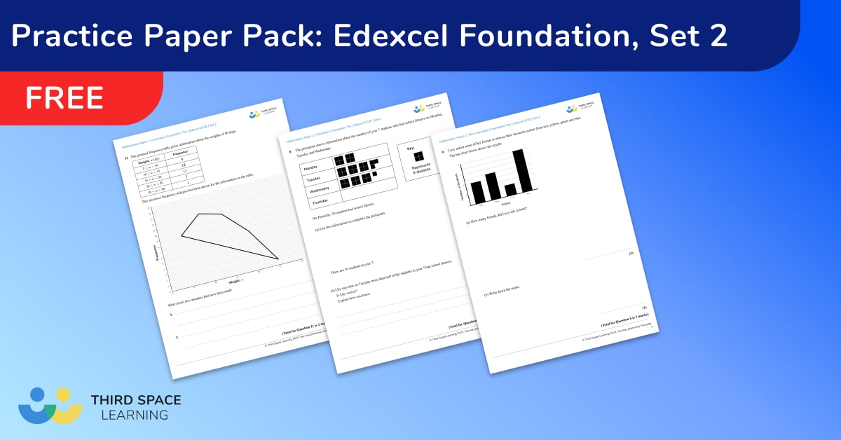 Practice Paper Pack: Edexcel Foundation 2023 Set 2