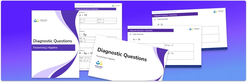 Factorising Diagnostic Questions