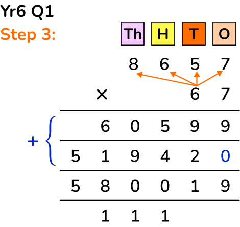 multiplication workings step 3