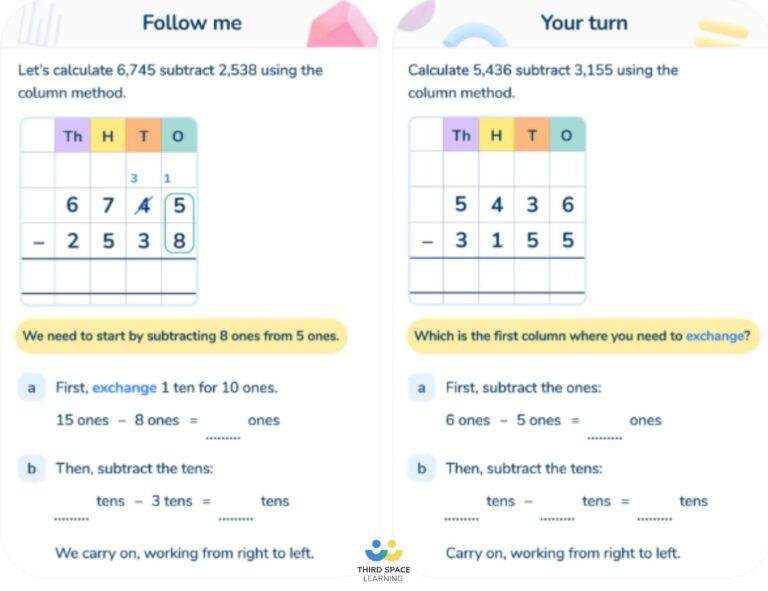 What Is The Column Method Of Addition And Subtraction?