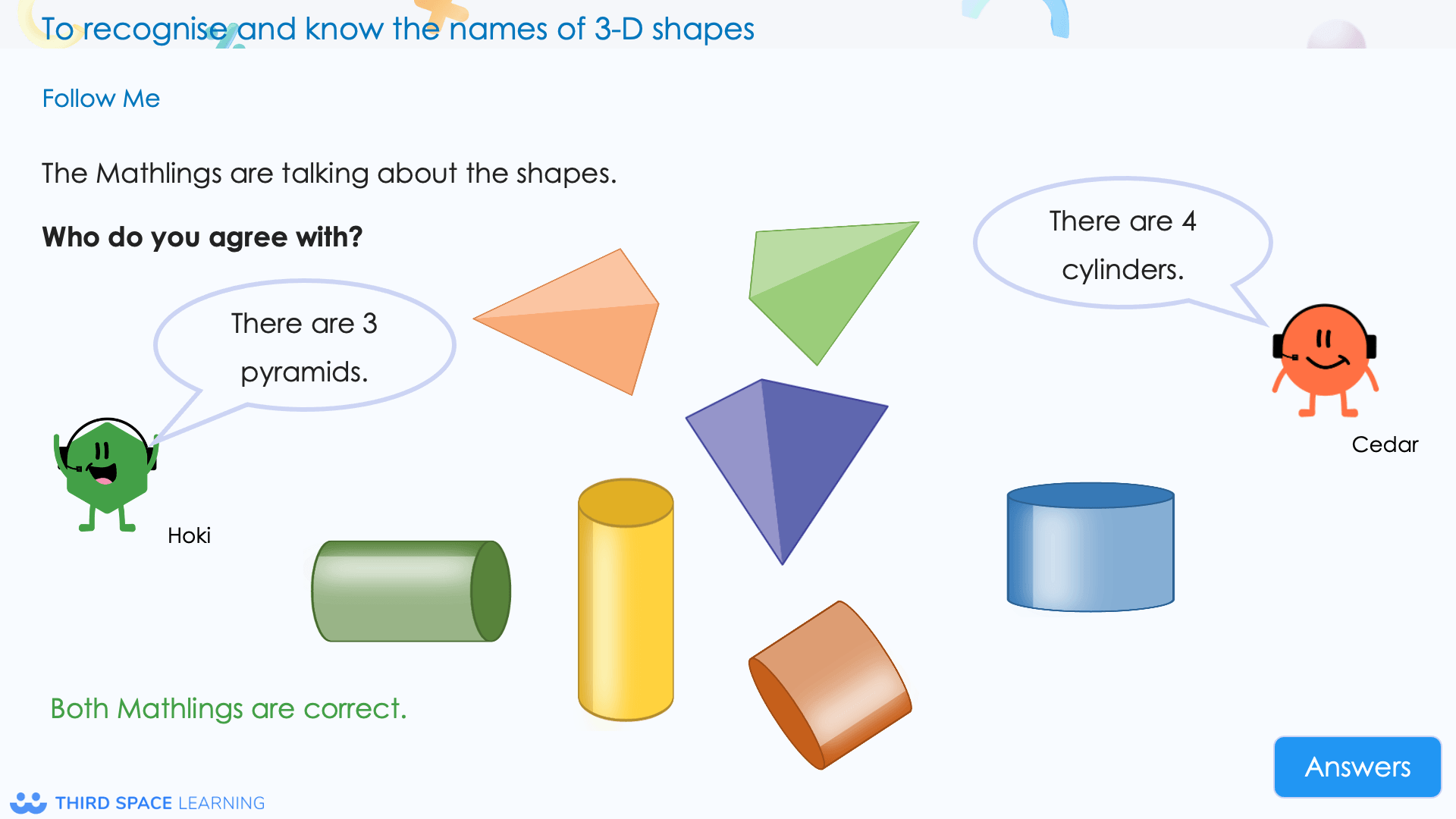 year 1 shape slide