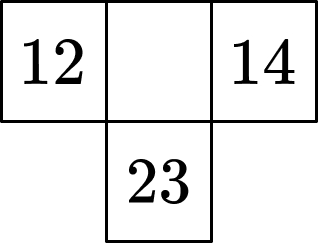 portion of 100 square with missing number