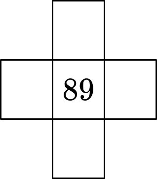 Portion of 100 square with numbers missing