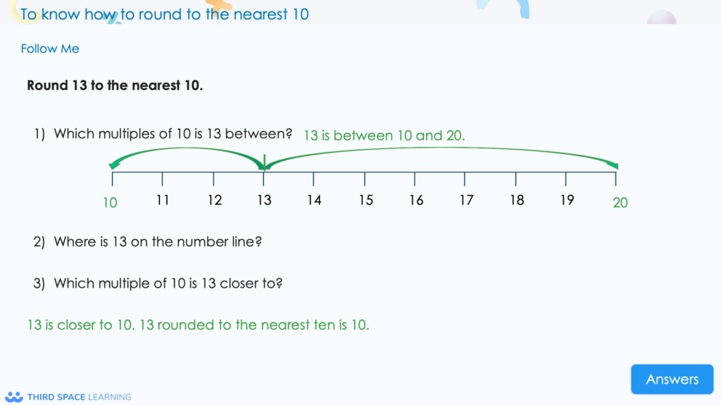 rounding on a number line