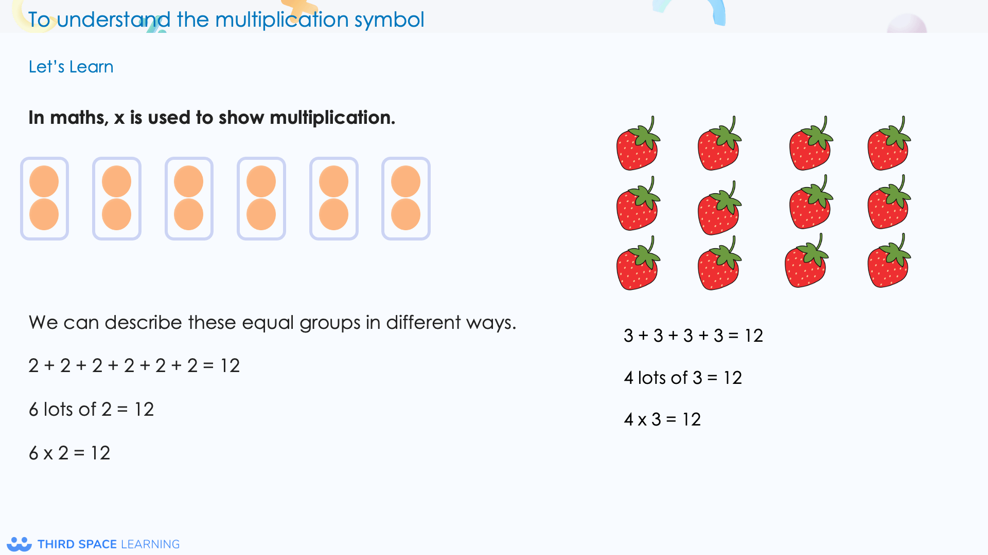 repeat addition slide