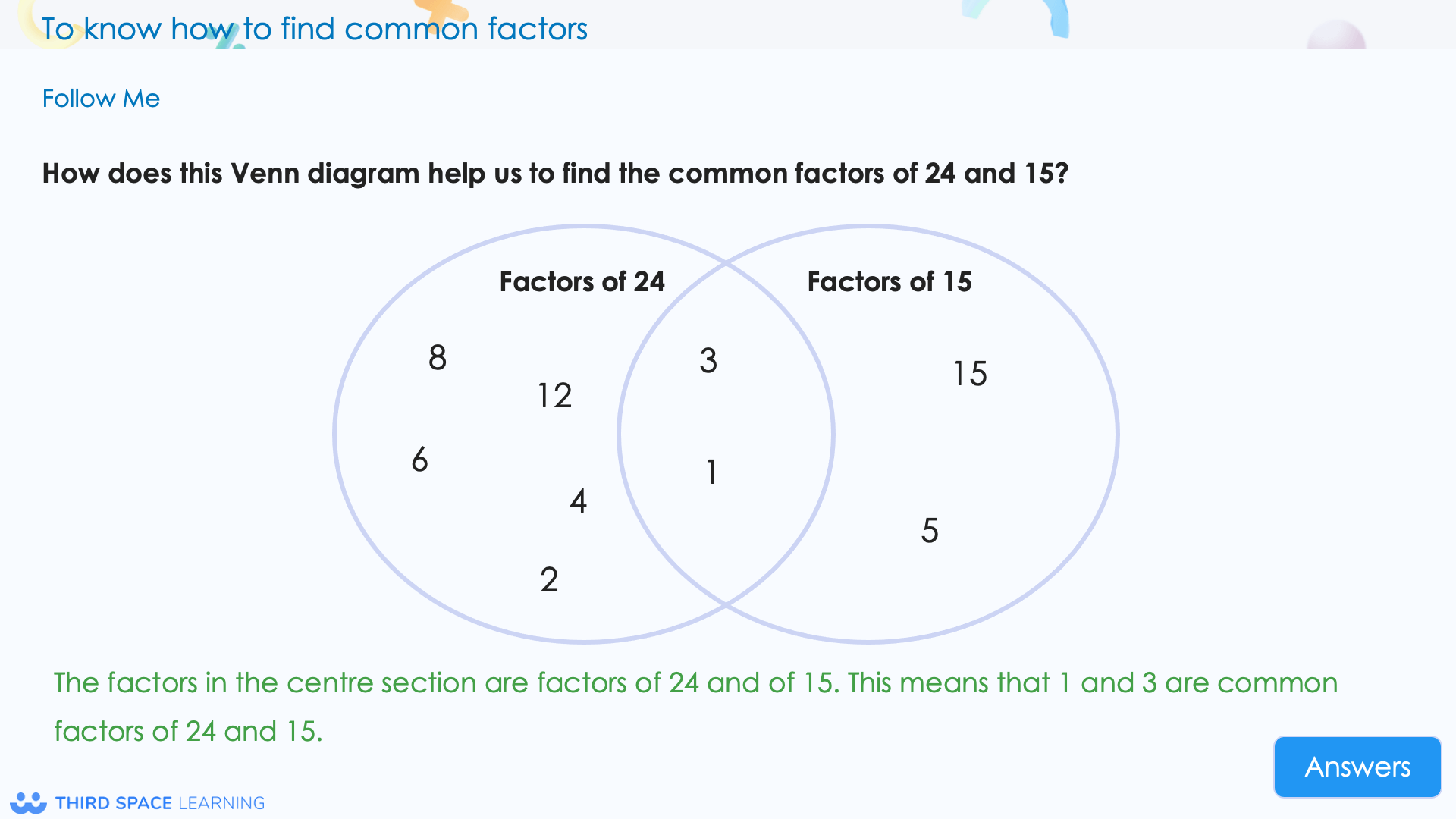 common factors slide