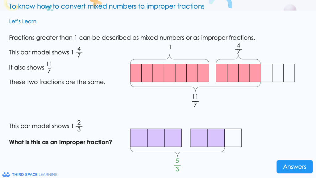 fraction bar model questions