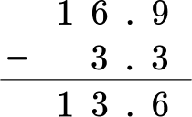 Adding And Subtracting Decimals practice question 4