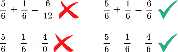 Adding And Subtracting Fractions Tips 1