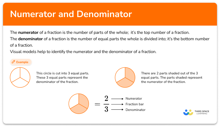Numerator and denominator