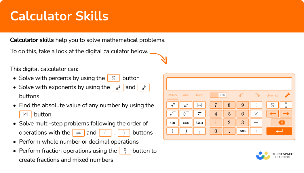 What are calculator skills?