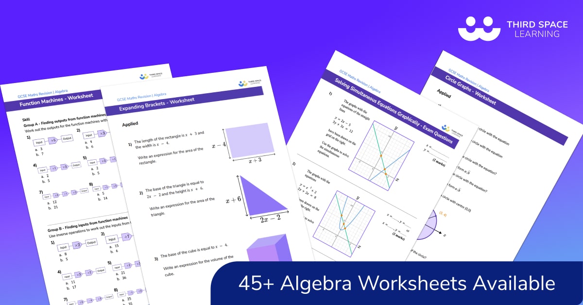 algebra worksheets with answers