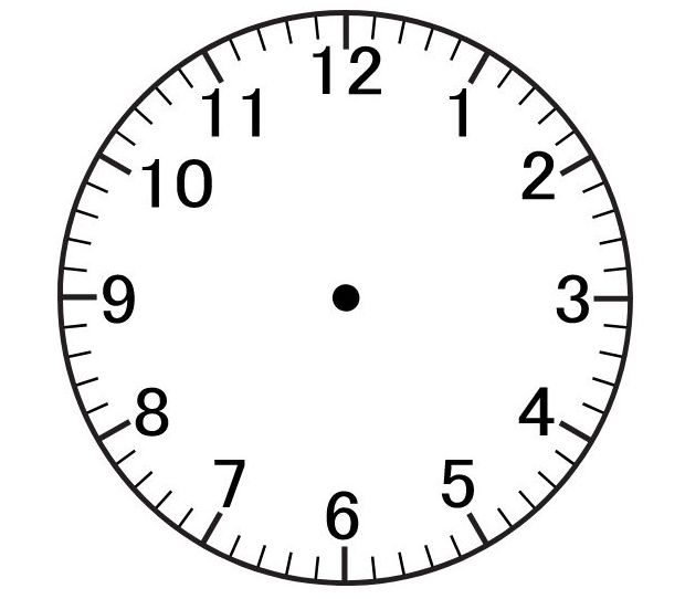 blank clock