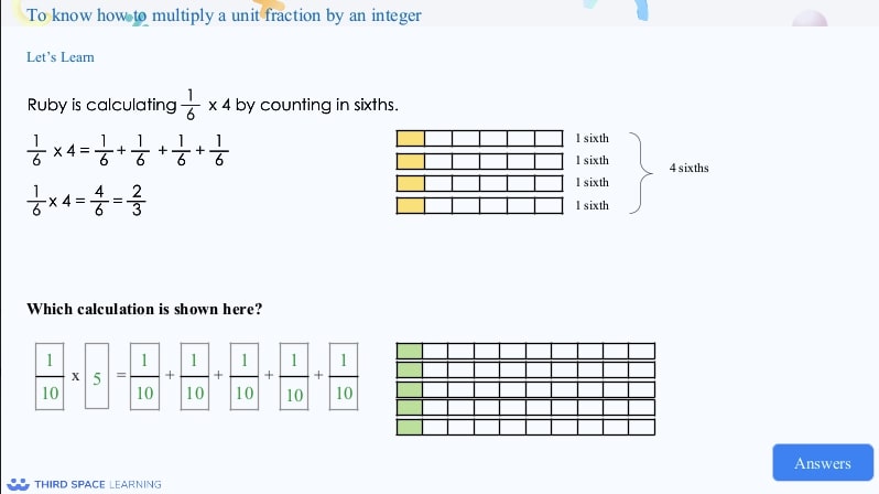 bar model fraction addition