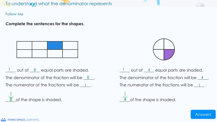 fraction lesson slide