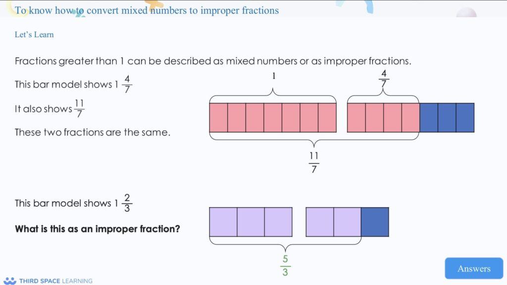 fraction bar model questions