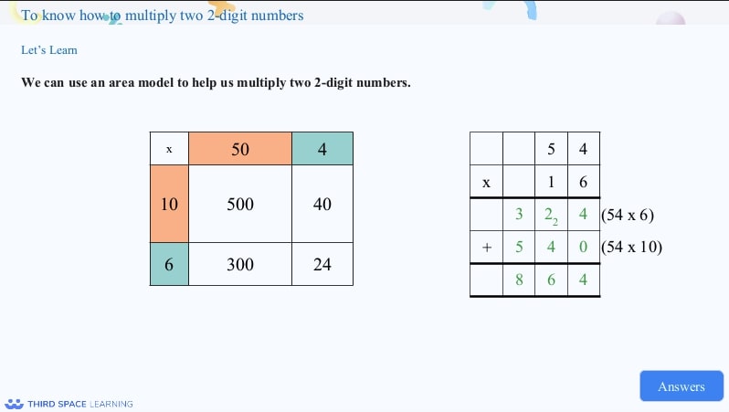 multiplication question slide