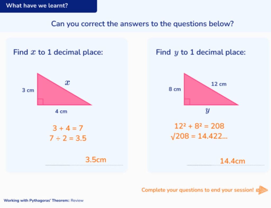 Revision slide from Third Space Learning's online maths tutoring GCSE programme