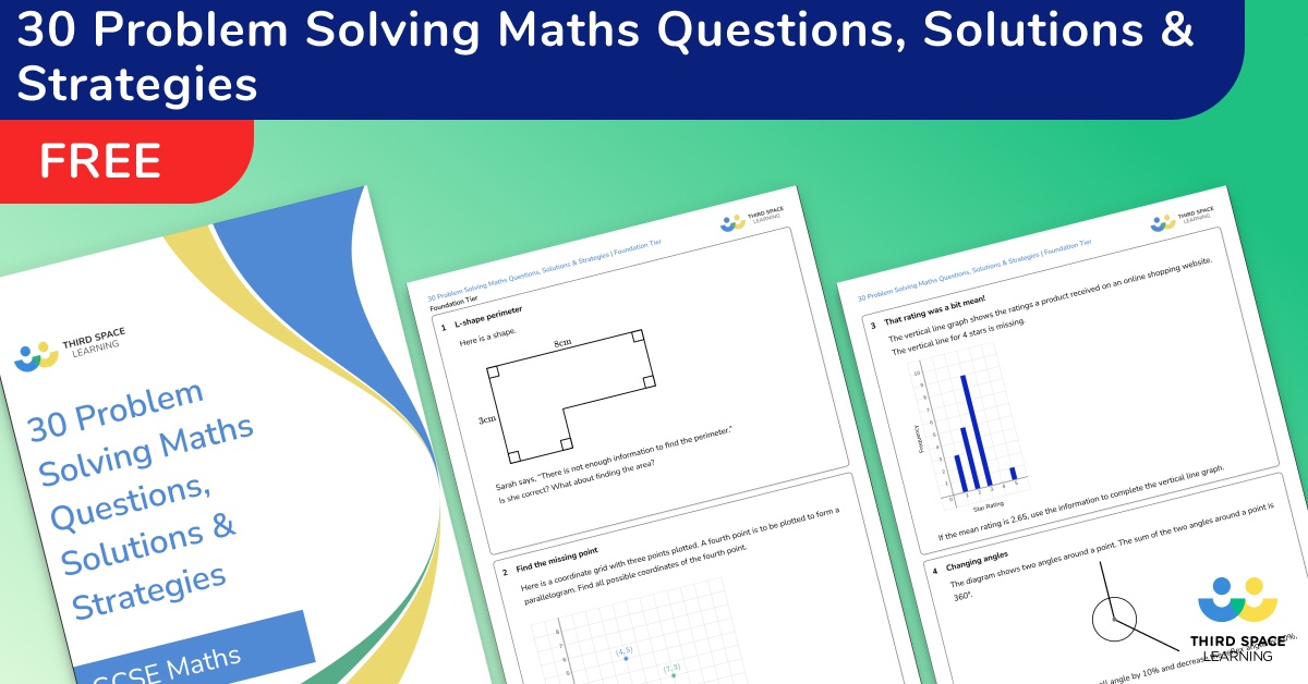 ks3 maths problem solving worksheets