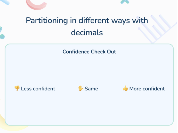 confidence check out slide