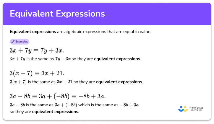 Equivalent expressions