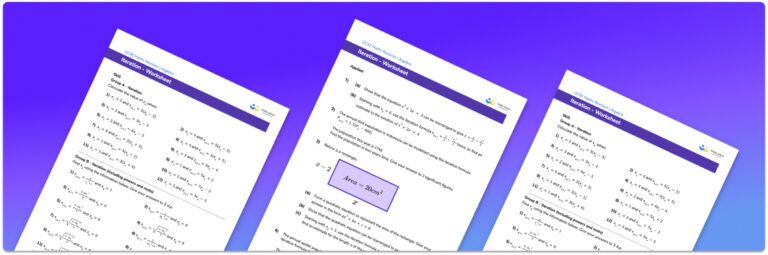 Iteration Maths - GCSE Maths - Steps, Examples & Worksheet