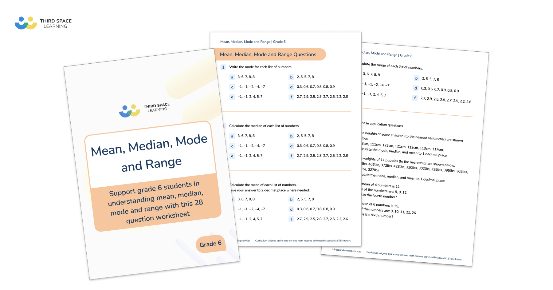 Free Mean Median Mode And Range Worksheet Third Space Learning Free Mean Median Mode And Range Worksheet Third Space Learning
