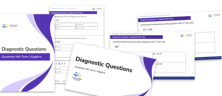 Quadratic Nth Term Diagnostic Questions