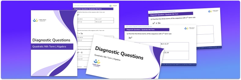 Quadratic Nth Term Diagnostic Questions