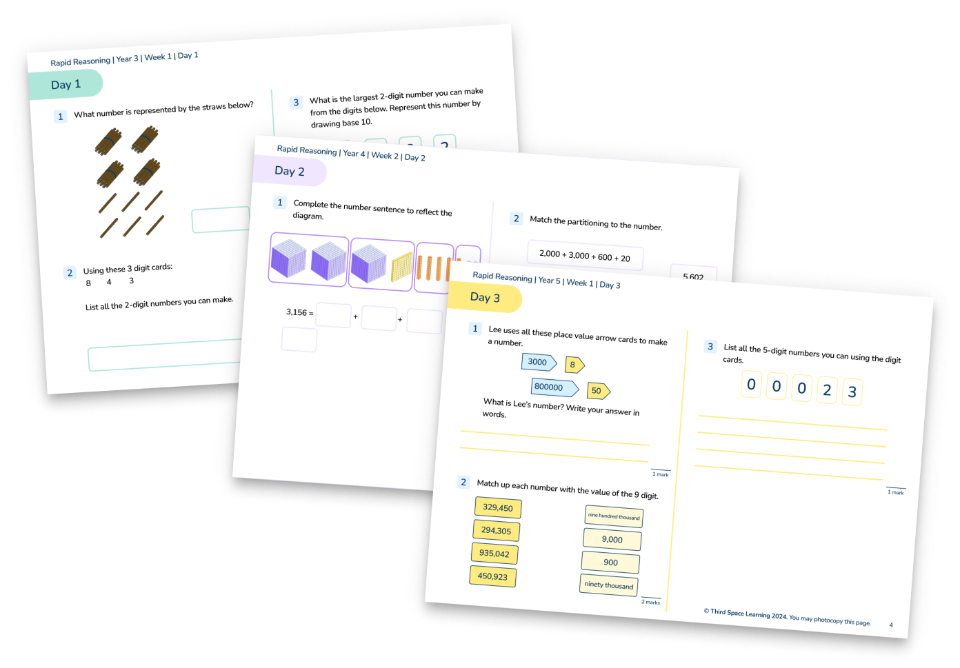 20 Word Problems For Year 3: Develop Their Problem Solving Skills Across Single and Mixed KS2 Topics