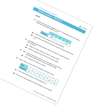 Relative Frequency Worksheet