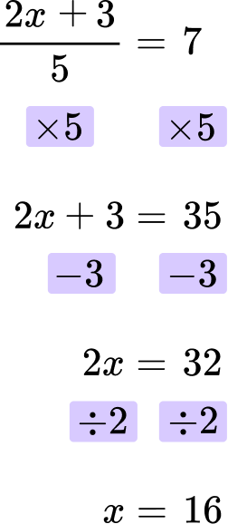 Solve equations with fractions image 1