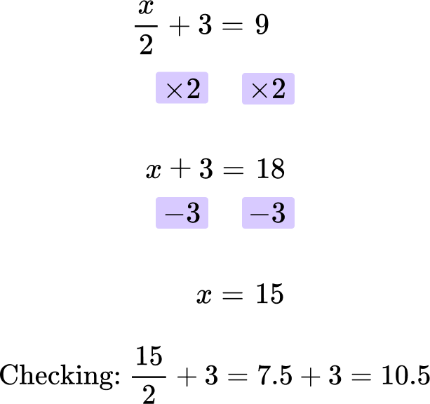 Solve For X Fraction Problems