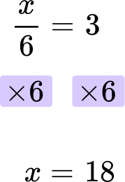 Solve equations with fractions practice question 1