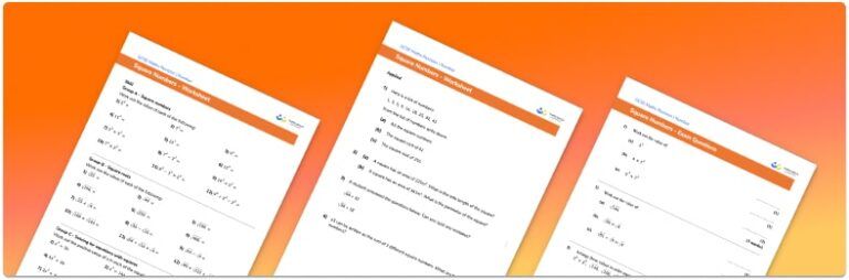 Square Numbers Worksheet - GCSE Maths [FREE] - Third Space Learning