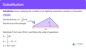 Substitution - Elementary Math - Steps, Examples & Questions
