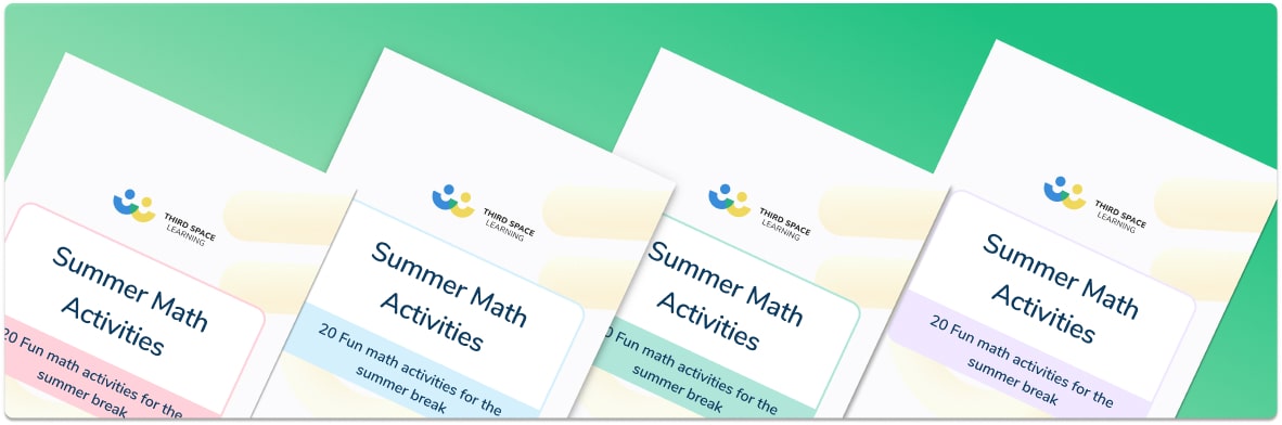 Summer Math Activities Grades 1 to 5 Pack
