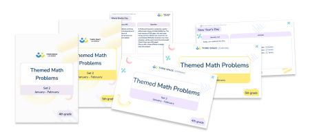 Themed Math Problems: Set 2 (Jan – Feb), 4th and 5th Grade