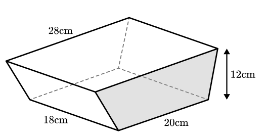 prism with a trapezium cross-section image