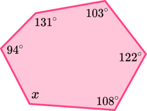 Angles In A Hexagon - GCSE Maths - Steps, Examples, Worksheet