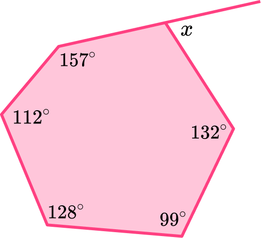 Angles in a Hexagon question 5