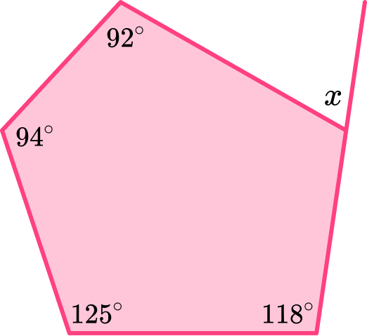 Angles in a pentagon example 5 image