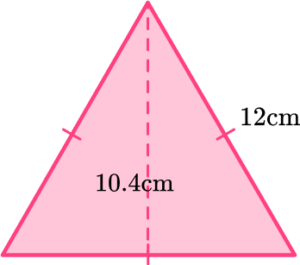 Area of Equilateral Triangle - Math Steps, Examples & Questions