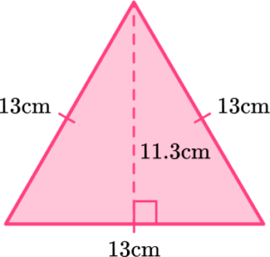 Area of Equilateral Triangle - Math Steps, Examples & Questions